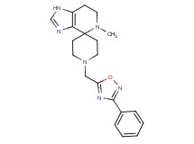5-methyl-1'-[(3-phenyl-1,2,4-oxadiazol-5-yl)methyl]-1,5,6,7-tetrahydrospiro[imidazo[4,5-c]pyridine-4,4'-piperidine]