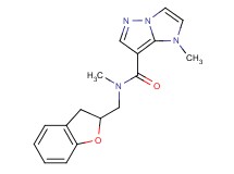 N-(2,3-dihydro-1-benzofuran-2-ylmethyl)-N,1-dimethyl-1H-imidazo[1,2-b]pyrazole-7-carboxamide