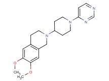 6,7-dimethoxy-2-(1-pyrimidin-4-ylpiperidin-4-yl)-1,2,3,4-tetrahydroisoquinoline