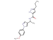 N-{1-[1-(4-methoxyphenyl)-1H-pyrazol-4-yl]ethyl}-3-propyl-1H-pyrazole-5-carboxamide