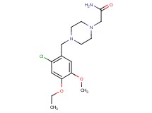 2-[4-(2-chloro-4-ethoxy-5-methoxybenzyl)piperazin-1-yl]acetamide