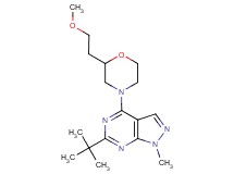 6-tert-butyl-4-[2-(2-methoxyethyl)-4-morpholinyl]-1-methyl-1H-pyrazolo[3,4-d]pyrimidine