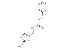 N-[(2-methyl-1,3-thiazol-4-yl)methyl]-2-(phenylthio)acetamide