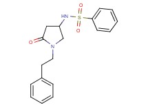 N-[5-oxo-1-(2-phenylethyl)-3-pyrrolidinyl]benzenesulfonamide