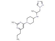 1-(2-methyl-6-propylpyrimidin-4-yl)-N-[1-methyl-2-(1H-1,2,4-triazol-1-yl)ethyl]piperidin-4-amine
