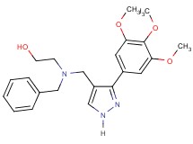 2-(benzyl{[3-(3,4,5-trimethoxyphenyl)-1H-pyrazol-4-yl]methyl}amino)ethanol