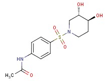 N-(4-{[(3S*,4S*)-3,4-dihydroxypiperidin-1-yl]sulfonyl}phenyl)acetamide