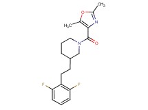 3-[2-(2,6-difluorophenyl)ethyl]-1-[(2,5-dimethyl-1,3-oxazol-4-yl)carbonyl]piperidine