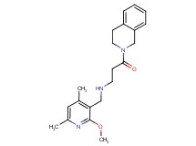3-(3,4-dihydroisoquinolin-2(1H)-yl)-N-[(2-methoxy-4,6-dimethylpyridin-3-yl)methyl]-3-oxopropan-1-amine