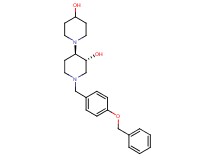(3'R*,4'R*)-1'-[4-(benzyloxy)benzyl]-1,4'-bipiperidine-3',4-diol