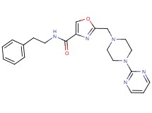 N-(2-phenylethyl)-2-{[4-(2-pyrimidinyl)-1-piperazinyl]methyl}-1,3-oxazole-4-carboxamide