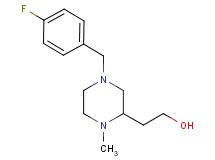 2-[4-(4-fluorobenzyl)-1-methyl-2-piperazinyl]ethanol