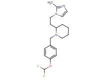 1-[4-(difluoromethoxy)benzyl]-2-[2-(2-methyl-1H-imidazol-1-yl)ethyl]piperidine