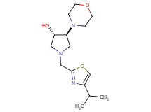 (3S*,4S*)-1-[(4-isopropyl-1,3-thiazol-2-yl)methyl]-4-(4-morpholinyl)-3-pyrrolidinol