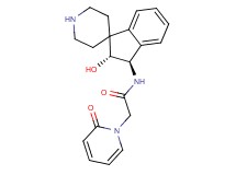 N-[(2R*,3R*)-2-hydroxy-2,3-dihydrospiro[indene-1,4'-piperidin]-3-yl]-2-(2-oxo-1(2H)-pyridinyl)acetamide