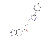 5-{4-[5-(4-fluorophenyl)-2H-tetrazol-2-yl]butanoyl}-4,5,6,7-tetrahydro-1H-imidazo[4,5-c]pyridine