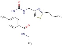 N-ethyl-4-methyl-3-[({[(2-propyl-1,3-thiazol-4-yl)methyl]amino}carbonyl)amino]benzamide