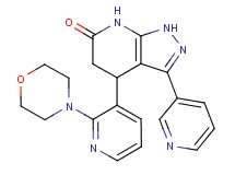 4-(2-morpholin-4-ylpyridin-3-yl)-3-pyridin-3-yl-1,4,5,7-tetrahydro-6H-pyrazolo[3,4-b]pyridin-6-one