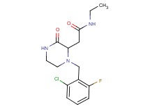 2-[1-(2-chloro-6-fluorobenzyl)-3-oxo-2-piperazinyl]-N-ethylacetamide