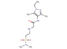 2-({2-[(dimethylamino)sulfonyl]ethyl}amino)-N-(1-ethyl-3,5-dimethyl-1H-pyrazol-4-yl)acetamide