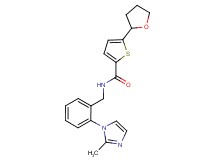 N-[2-(2-methyl-1H-imidazol-1-yl)benzyl]-5-(tetrahydro-2-furanyl)-2-thiophenecarboxamide