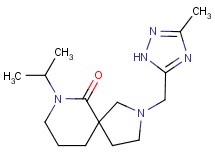 7-isopropyl-2-[(3-methyl-1H-1,2,4-triazol-5-yl)methyl]-2,7-diazaspiro[4.5]decan-6-one