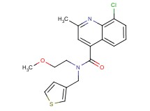 8-chloro-N-(2-methoxyethyl)-2-methyl-N-(3-thienylmethyl)quinoline-4-carboxamide
