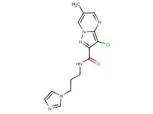 3-chloro-N-[3-(1H-imidazol-1-yl)propyl]-6-methylpyrazolo[1,5-a]pyrimidine-2-carboxamide