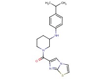 1-(imidazo[2,1-b][1,3]thiazol-6-ylcarbonyl)-N-(4-isopropylphenyl)-3-piperidinamine