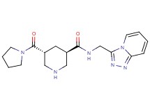 (3R*,5R*)-5-(pyrrolidin-1-ylcarbonyl)-N-([1,2,4]triazolo[4,3-a]pyridin-3-ylmethyl)piperidine-3-carboxamide