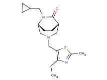 (1S*,5R*)-6-(cyclopropylmethyl)-3-[(4-ethyl-2-methyl-1,3-thiazol-5-yl)methyl]-3,6-diazabicyclo[3.2.2]nonan-7-one