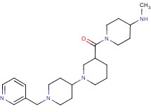 N-methyl-1-{[1'-(pyridin-3-ylmethyl)-1,4'-bipiperidin-3-yl]carbonyl}piperidin-4-amine
