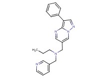 N-[(3-phenylpyrazolo[1,5-a]pyrimidin-6-yl)methyl]-N-(pyridin-3-ylmethyl)propan-1-amine