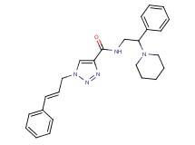 N-[2-phenyl-2-(1-piperidinyl)ethyl]-1-[(2E)-3-phenyl-2-propen-1-yl]-1H-1,2,3-triazole-4-carboxamide