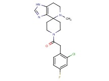 1'-[(2-chloro-4-fluorophenyl)acetyl]-5-methyl-1,5,6,7-tetrahydrospiro[imidazo[4,5-c]pyridine-4,4'-piperidine]