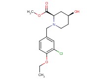 methyl (2R*,4S*)-1-(3-chloro-4-ethoxybenzyl)-4-hydroxypiperidine-2-carboxylate