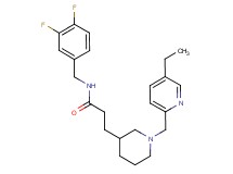 N-(3,4-difluorobenzyl)-3-{1-[(5-ethylpyridin-2-yl)methyl]piperidin-3-yl}propanamide