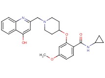N-cyclopropyl-2-({1-[(4-hydroxy-2-quinolinyl)methyl]-4-piperidinyl}oxy)-4-methoxybenzamide