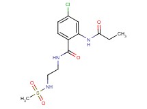 4-chloro-N-{2-[(methylsulfonyl)amino]ethyl}-2-(propionylamino)benzamide