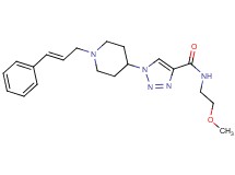 N-(2-methoxyethyl)-1-{1-[(2E)-3-phenyl-2-propen-1-yl]-4-piperidinyl}-1H-1,2,3-triazole-4-carboxamide