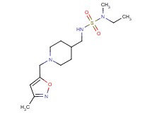 N-ethyl-N-methyl-N'-({1-[(3-methylisoxazol-5-yl)methyl]piperidin-4-yl}methyl)sulfamide