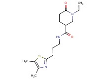 N-[3-(4,5-dimethyl-1,3-thiazol-2-yl)propyl]-1-ethyl-6-oxo-3-piperidinecarboxamide