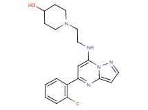 1-(2-{[5-(2-fluorophenyl)pyrazolo[1,5-a]pyrimidin-7-yl]amino}ethyl)-4-piperidinol