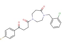 4-(2-chlorobenzyl)-1-[4-(4-fluorophenyl)-4-oxobutanoyl]-1,4-diazepan-5-one