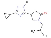 4-(3-cyclopropyl-1H-1,2,4-triazol-5-yl)-1-isobutylpyrrolidin-2-one