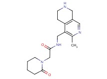 N-[(3-methyl-5,6,7,8-tetrahydro-2,7-naphthyridin-4-yl)methyl]-2-(2-oxo-1-piperidinyl)acetamide dihydrochloride