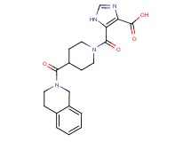 5-{[4-(3,4-dihydroisoquinolin-2(1H)-ylcarbonyl)piperidin-1-yl]carbonyl}-1H-imidazole-4-carboxylic acid