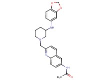 N-(2-{[3-(1,3-benzodioxol-5-ylamino)-1-piperidinyl]methyl}-6-quinolinyl)acetamide