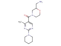 ({4-[(4-methyl-2-piperidin-1-ylpyrimidin-5-yl)carbonyl]morpholin-2-yl}methyl)amine