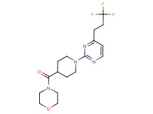 4-({1-[4-(3,3,3-trifluoropropyl)pyrimidin-2-yl]piperidin-4-yl}carbonyl)morpholine